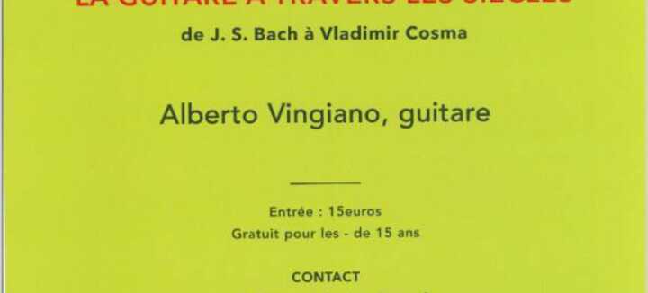 Concert "La guitare à travers les siècles " à St Clément